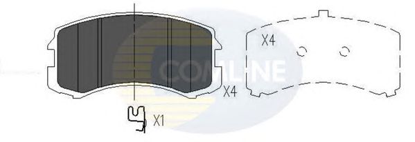 Комплект тормозных колодок, дисковый тормоз CBP06061