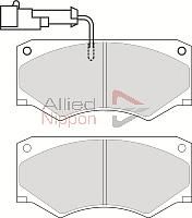 Комплект тормозных колодок, дисковый тормоз ADB11028