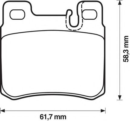 Комплект тормозных колодок, дисковый тормоз 571435S