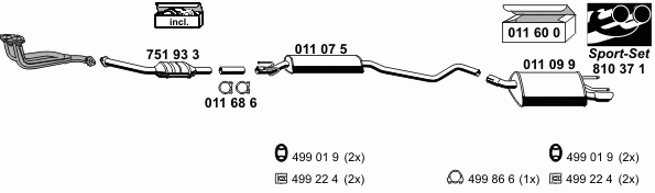 Exhaust System 050438