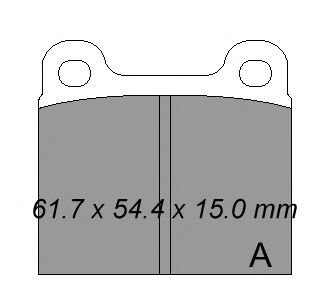 Комплект тормозных колодок, дисковый тормоз 830150