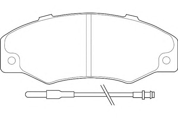 Комплект тормозных колодок, дисковый тормоз WBP21016A