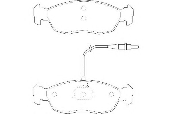 Комплект тормозных колодок, дисковый тормоз WBP21430B
