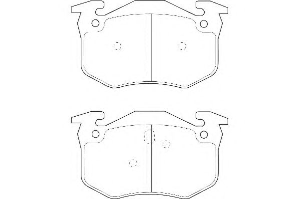 Комплект тормозных колодок, дисковый тормоз WBP21600A