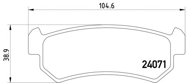 Комплект тормозных колодок, дисковый тормоз 8DB 355 011-451