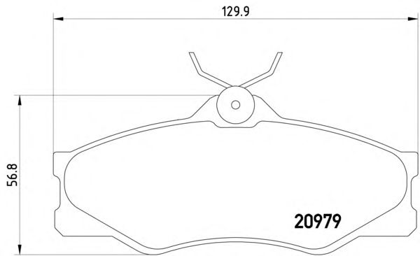 Kit de plaquettes de frein, frein à disque 8DB 355 017-661