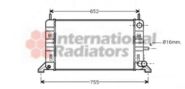 Radiator, engine cooling 18002142