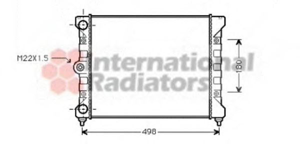 Radiator, engine cooling 58002028