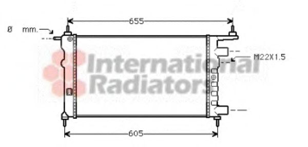 Radiator, engine cooling 37002261