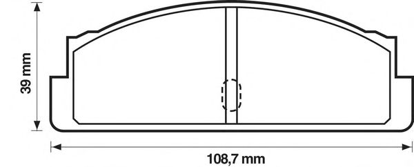 Комплект тормозных колодок, дисковый тормоз 571226B