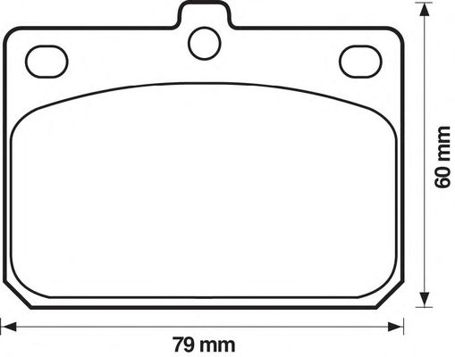 Комплект тормозных колодок, дисковый тормоз 572120B