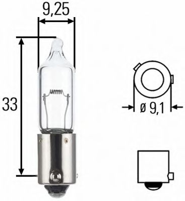 Bulb, indicator; Bulb, rear fog light; Bulb, reverse light; Bulb 8GH 008 417-001