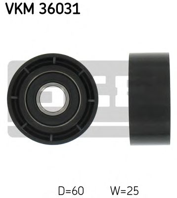 Medløberhjul, multi-V-rem VKM 36031