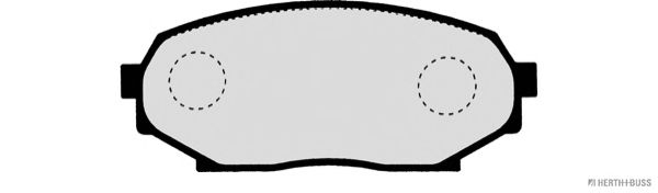Kit de plaquettes de frein, frein à disque J3603037