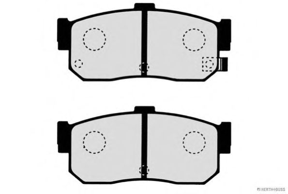 Комплект тормозных колодок, дисковый тормоз J3611034