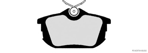 Комплект тормозных колодок, дисковый тормоз J3615012