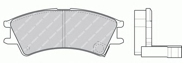 Комплект тормозных колодок, дисковый тормоз FDB1326