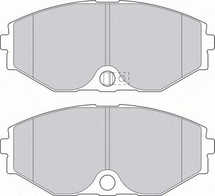 Комплект тормозных колодок, дисковый тормоз FDB1682
