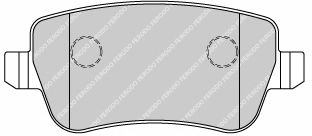Комплект тормозных колодок, дисковый тормоз FDB1797