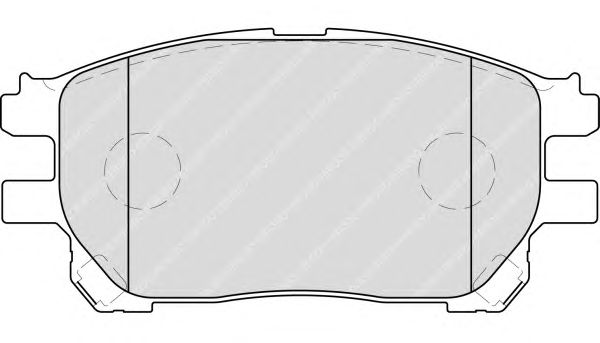 Комплект тормозных колодок, дисковый тормоз FDB1868