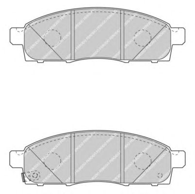 Комплект тормозных колодок, дисковый тормоз FVR4415