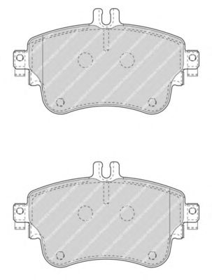 Комплект тормозных колодок, дисковый тормоз FDB4428
