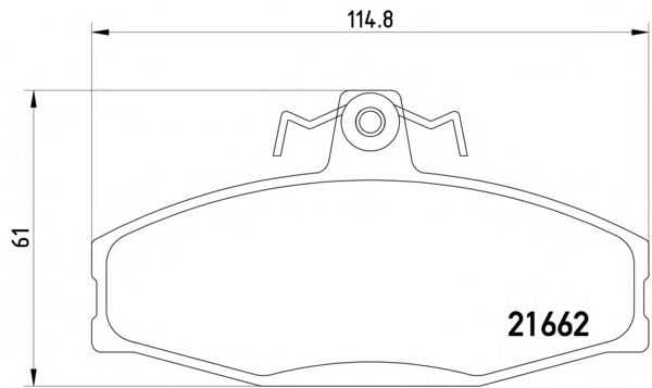 Комплект тормозных колодок, дисковый тормоз MDB1913