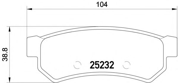 Комплект тормозных колодок, дисковый тормоз MDB3194
