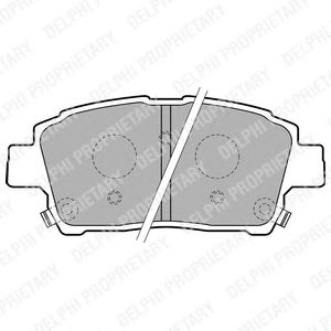 Комплект тормозных колодок, дисковый тормоз LP1742