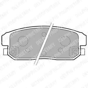 Brake Pad Set, disc brake LP1829