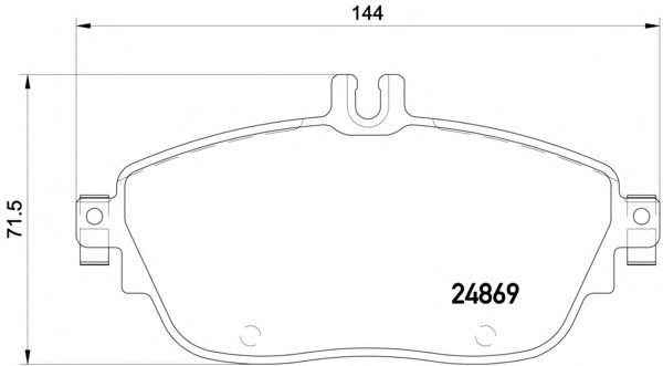 Комплект тормозных колодок, дисковый тормоз 8DB 355 019-721
