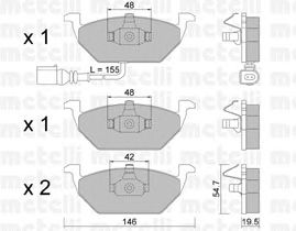 Brake Pad Set, disc brake 22-0211-2