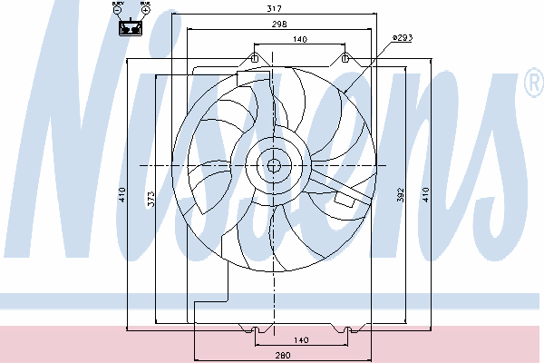 Fan, radiator 85267