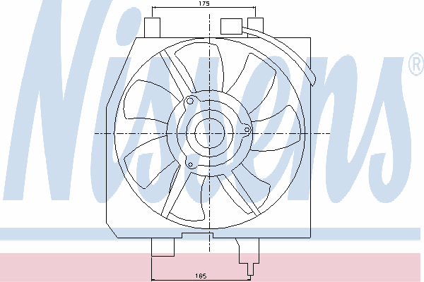 Вентилятор, конденсатор кондиционера 85275