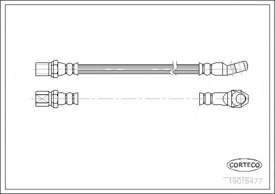 Tubo flexible de frenos 19018477