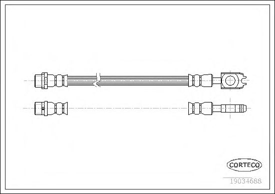Tubo flexible de frenos 19034688
