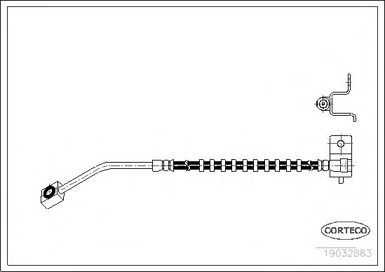 Tubo flexível de travão 19032883