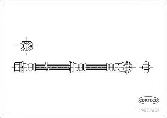 Tubo flexible de frenos 19032931