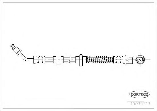 Tubo flexible de frenos 19035743