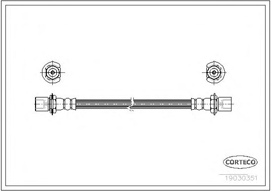 Tubo flexível de travão 19030351