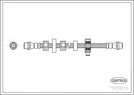 Tubo flexível de travão 19034272