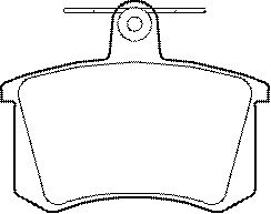 Комплект тормозных колодок, дисковый тормоз BP685