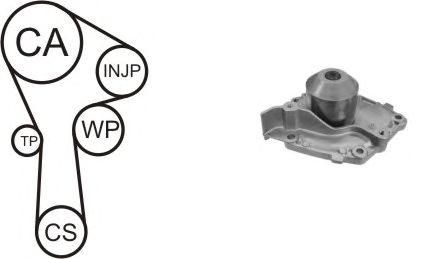 Water Pump & Timing Belt Kit WPK-166801