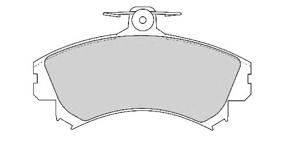 Комплект тормозных колодок, дисковый тормоз FD6758A