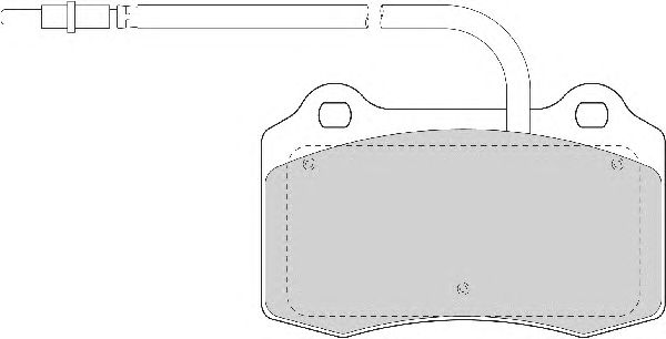 Комплект тормозных колодок, дисковый тормоз FD6872A