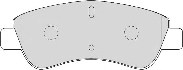 Kit de plaquettes de frein, frein à disque FD6874A