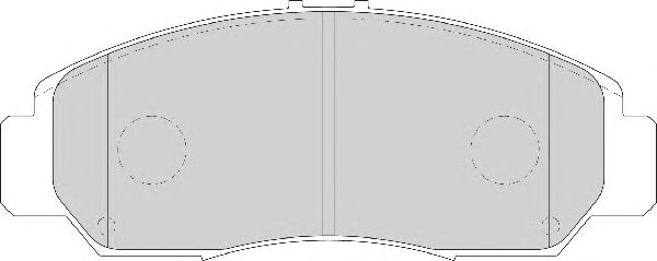 Комплект тормозных колодок, дисковый тормоз FD7126A