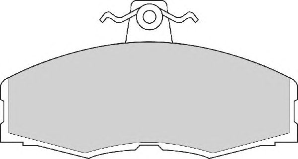 Комплект тормозных колодок, дисковый тормоз FD213A