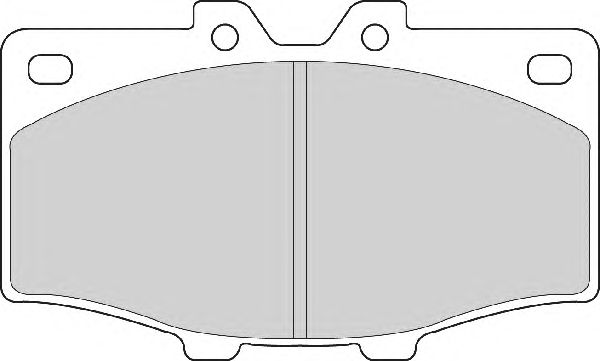 Комплект тормозных колодок, дисковый тормоз FD882A