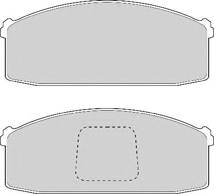 Комплект тормозных колодок, дисковый тормоз FD874A